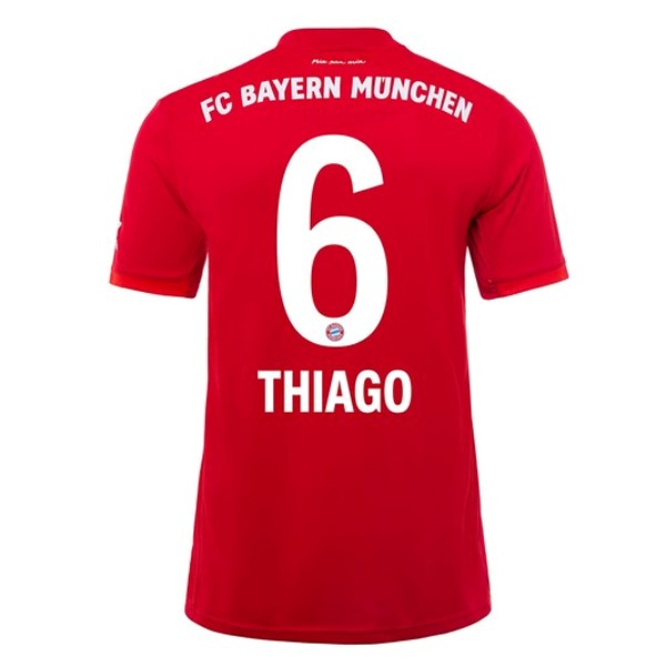 Camiseta Bayern Munich NO.6 Thiago 1ª 2019-2020 Rojo